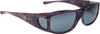 Jonathan Paul Fitovers Eyewear Large Jett in Purple-Haze with Swarovski® Crystals & Gray