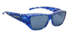 Jonathan Paul Fitovers Eyewear Large Neera in Blue-Blast & Gray NR002