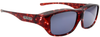 Jonathan Paul Fitovers Eyewear Large Quamby in Claret-Tortoise & Gray QL004