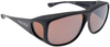 Jonathan Paul Fitovers Eyewear X-Large Pilot in Matte-Black & Amber AV001A