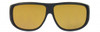 Jonathan Paul Fitovers Eyewear X-Large Pilot in Matte-Black & Yellow AV001Y