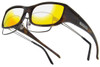 Jonathan Paul Fitovers Eyewear Small Euroka in Brown-Marble & Gold Mirror EU003YM