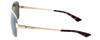 Vuarnet Designer Polarized Sunglasses VL1052-0003 Gold Frame with Grey Tint Lens