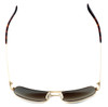 Vuarnet Designer Polarized Sunglasses VL1052-0003 Gold Frame with Grey Tint Lens