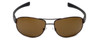 TAG Heuer Designer Polarized Sunglasses TH0252-203 in Dark Brown & Brown