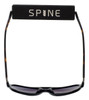 Spine Optics Designer Sunglasses SP7002-001 in Black with Polarized Grey Tint 59mm