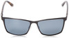 Spine Optics Designer Sunglasses SP8001-001 in Black with Polarized Silver Flash Mirrored Grey Tint 60mm