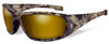 Wiley-X Designer Sunglasses WX Boss in KRYPTEK HIGHLANDER Frame & Polarized Venice Gold Mirror (Amber) Lens