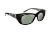 Haven Designer Fitover Sunglasses Morgan in Black with Smoke Marble & Polarized Grey Lens (MEDIUM/LARGE)