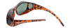 Montana Designer Fitover Sunglasses F01 in Gloss Tortoise & Polarized G15 Green Lens