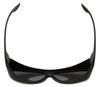 Montana Designer Fitover Sunglasses F02H in Matte Black & Polarized Blue Mirror Lens