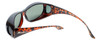 Montana Designer Fitover Sunglasses F03 in Gloss Tortoise & Polarized G15 Green Lens