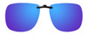 Montana Eyewear Clip-On Sunglasses C3A in Polarized Blue Mirror/Grey 62mm