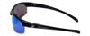 Montana Eyewear Designer Polarized Sunglasses SP302B in Matte-Black & Green Mirror Lens