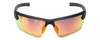 Montana Eyewear Designer Polarized Sunglasses SP305B in Matte-Black & Red Mirror Lens