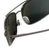 Reptile Designer Polarized Sunglasses Rattler in Gunmetal with Grey Lens