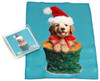 Holiday Christmas Theme Cleaning Cloth, Golden Silo
