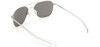 Randolph Designer Sunglasses Aviator AF038 in Matte Chrome with Polarized Gray Lens