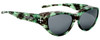 Jonathan Paul Fitovers Eyewear Medium Chic Kitty in Emerald Demi & Gray CK005S