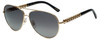 Chopard Designer Polarized Sunglasses SCHB66S-300P in Shiny Rose Gold with Grey Gradient Lens