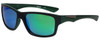 Timberland TB9078-98R Designer Polarized Sunglasses in Black Green with Green Mirror Lens