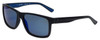 Timberland TB9096-02D Designer Polarized Sunglasses in Matte Black with Blue Flash Lens