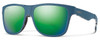 Smith Optics Lowdown XL Designer Sunglasses in Matte Corsair Ripped with Polarized Green Mirror Lens