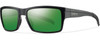 Smith Optics Outlier Designer Sunglasses in Matte Black with Polarized Green Sol-X Lens