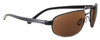 Serengeti Polarized Sunglasses 7769 in Satin Black with Amber Lens