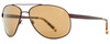 Reptile Designer Polarized Sunglasses Gladiator in Matte Espresso with Amber Lenses