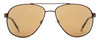 Reptile Designer Polarized Sunglasses Gladiator in Matte Espresso with Amber Lenses