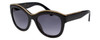 Lanvin Designer Sunglasses Black/Gold/non-polarized Grey Gradient SLN693-0700-52