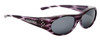 Jonathan Paul Fitovers Binya Small Polarized Over Sunglasses Purple Stripe&Grey