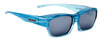 Jonathan Paul Fitover Coolaroo Extra Small Polarized Sunglasses Blue Stripe&Grey
