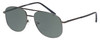 Profile View of Jubilee J5801 Designer Polarized Reading Sunglasses with Custom Cut Powered Smoke Grey Lenses in Gunmetal Black Mens Pilot Full Rim Metal 58 mm