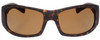 Front View of Smith BAUHAUS Mens Classic Sunglasses Matte Tortoise/Polarized Amber Brown 59 mm