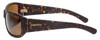 Side View of Smith BAUHAUS Mens Classic Sunglasses Matte Tortoise/Polarized Amber Brown 59 mm