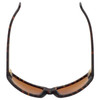 Top View of Smith BAUHAUS Mens Classic Sunglasses Matte Tortoise/Polarized Amber Brown 59 mm