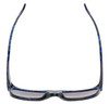 Top View of Smith COMEBACK Sunglasses in Blue Tortoise/Polarized Platinum Silver Mirror 58mm