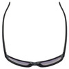 Top View of Smith WOLCOTT Square Sunglasses Matte Black/Polarize Platinum Silver Mirror 58mm