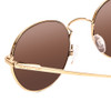 Suncloud Bridge City Polarized Sunglasses Metal Pilot/Pilot in Gold & Brown