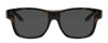 Front View of Foster Grant 55mm Fitover Sunglasses in Gloss Black Tortoise Havana & Smoke Grey