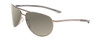 Profile View of Smith Serpico Slim 2 Pilot Sunglasses Gun Metal Black/Polarize Grey Green 60mm