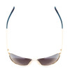 Top View of Smith Serpico 2 Pilot Sunglasses in Gold/Chromapop Polarized Blue Mirror 65 mm