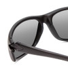 Close Up View of Smith Optics Chamber Unisex Wrap Sunglasses Matte Black/Polarized Grey Lens 65mm