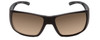 Front View of Smith Guides Choice Sunglasses Matte Black & ChromaPop Polarized Gray Green 63mm