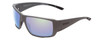 Profile View of Smith Guides Choice Sunglasses Matte Grey & CP Glass Polarized Green Mirror 63mm