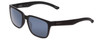 Profile View of Smith Headliner Unisex Sunglasses in Matte Black/ChromaPop Polarized Black 55 mm