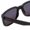 Close Up View of Smith Headliner Unisex Sunglasses in Matte Black/ChromaPop Polarized Black 55 mm