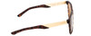 Side View of Smith Lowdown Steel Unisex Sunglasses Matte Tortoise Gold/CP Polarize Brown 59mm